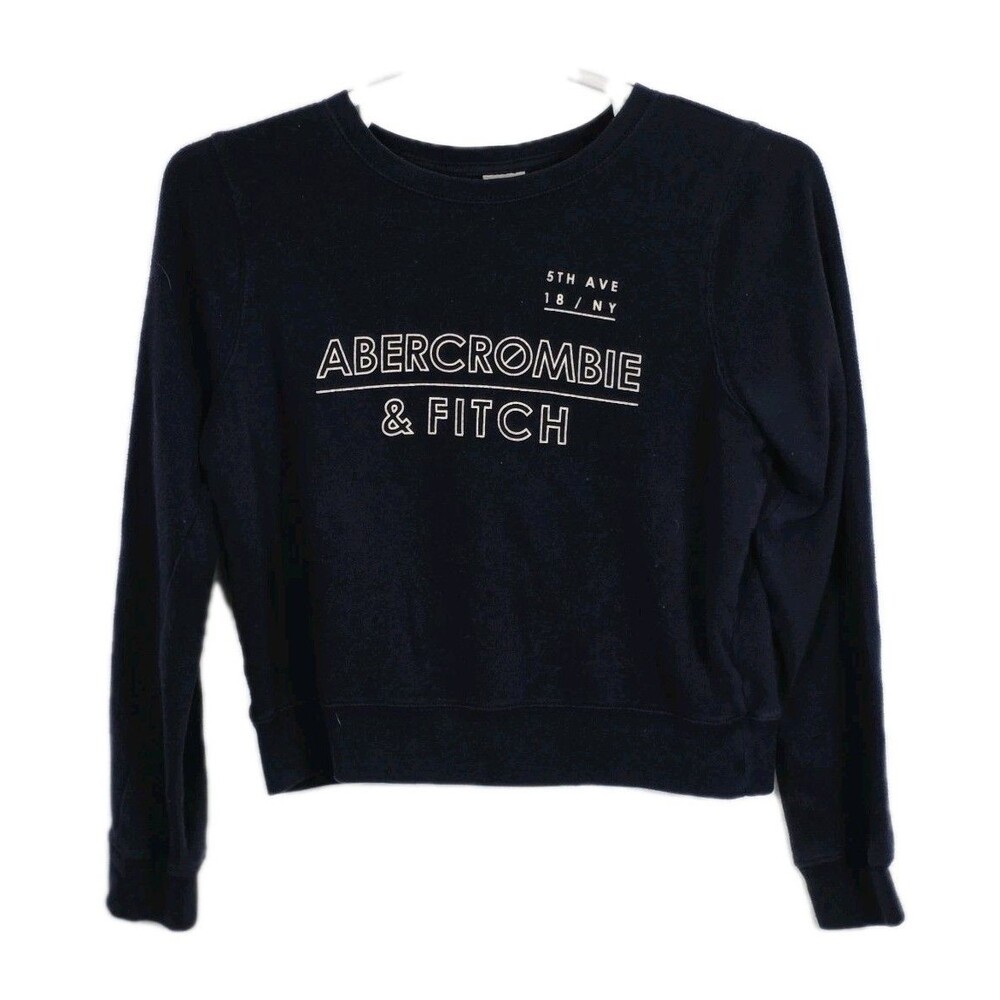Abercrombie Womans Medium Navy‎ Blue Sweatshirt